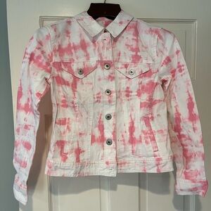 Tie dye denim jacket